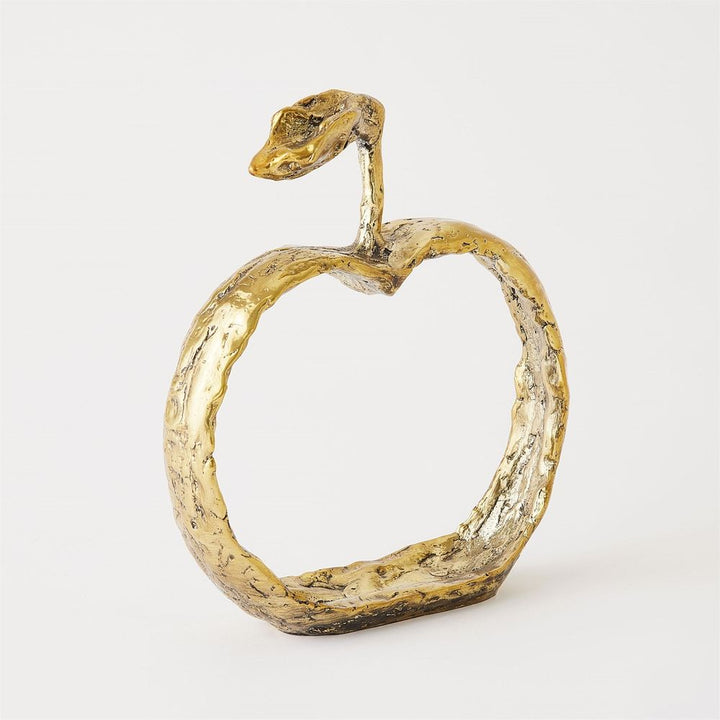 Apple Silhouette-Brass