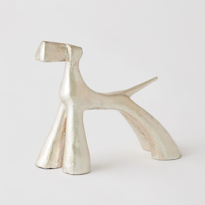 Show Dog Sculpture-Silver Leaf