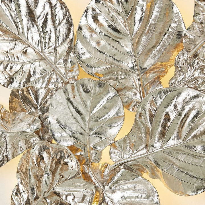 Wall Decor Fiddle Fig Lighted Wall Decor-Nickel
