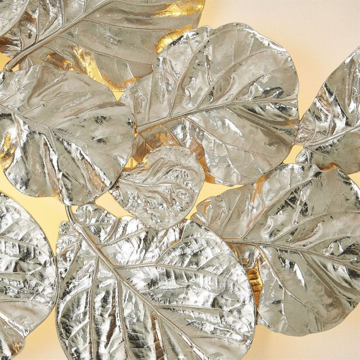 Wall Decor Fiddle Fig Lighted Wall Decor-Nickel