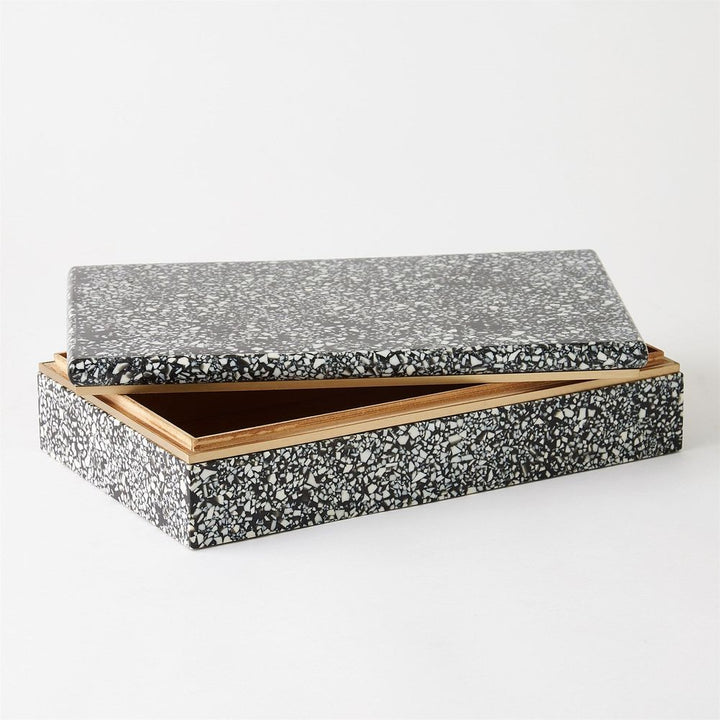 Boxes Terrazzo Box-Black/White-Lg