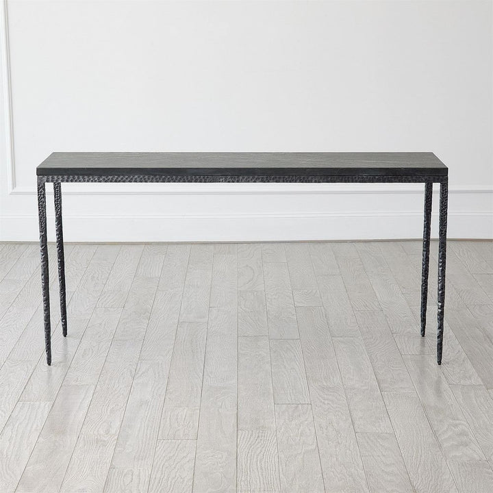 Console Tables Forrester Console-Blackened/Flamed Marble-Lg