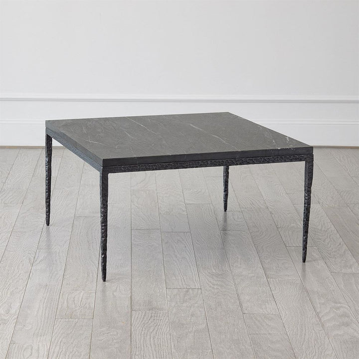 Coffee Tables Forrester Cocktail Table-Blackened/Flamed Marble