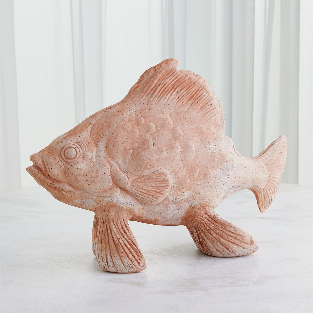 Sunfish Sculpture - Terracotta-Global Views-GVSA-7.30257-Decorative Objects-3-France and Son