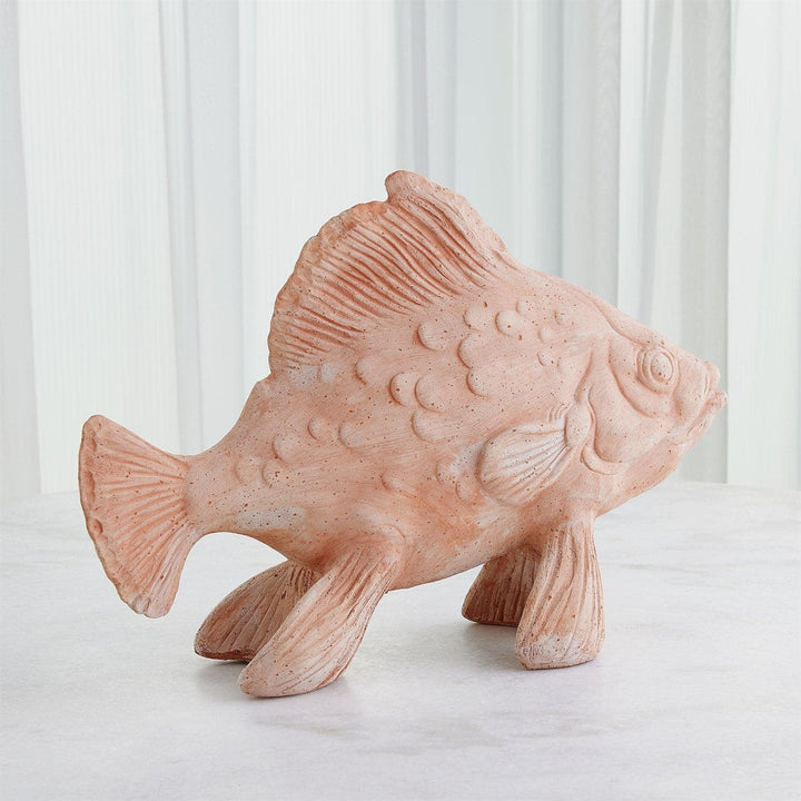 Sunfish Sculpture - Terracotta-Global Views-GVSA-7.30257-Decorative Objects-4-France and Son