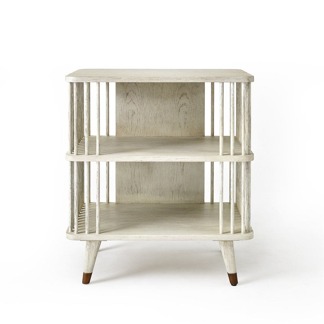 Arbor Three Tier Side Table-White Washed