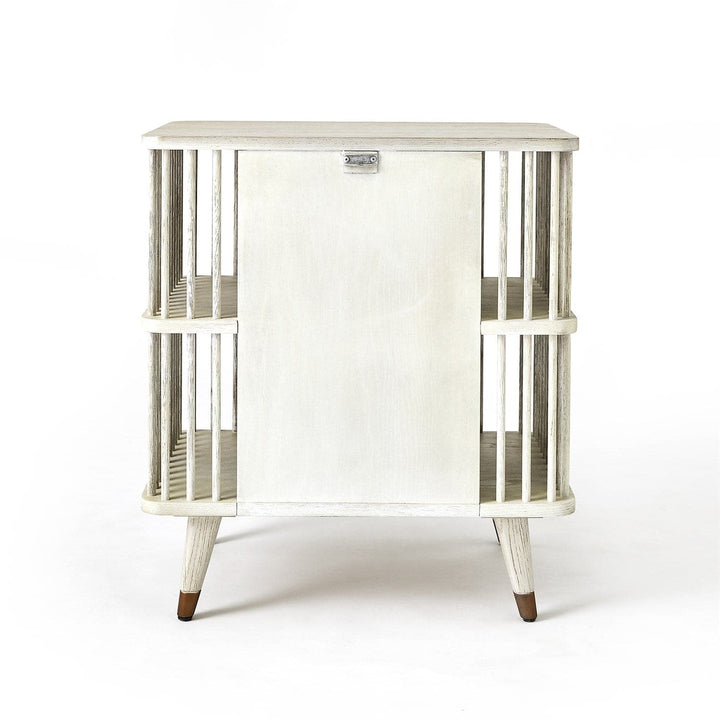 Arbor Three Tier Side Table-White Washed