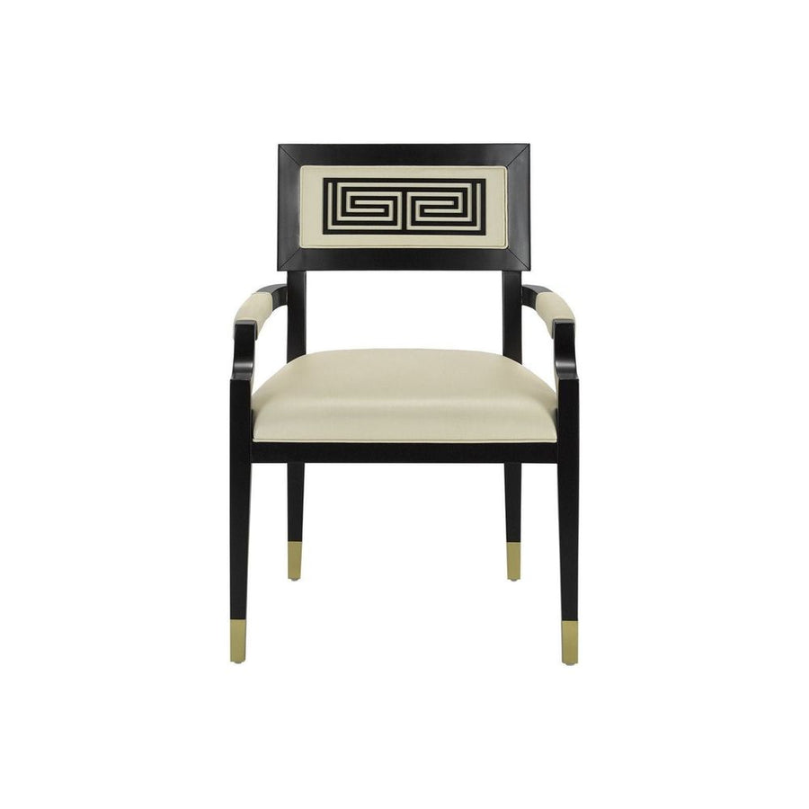 Dining Chairs Artemis Leather Armchair, Milk