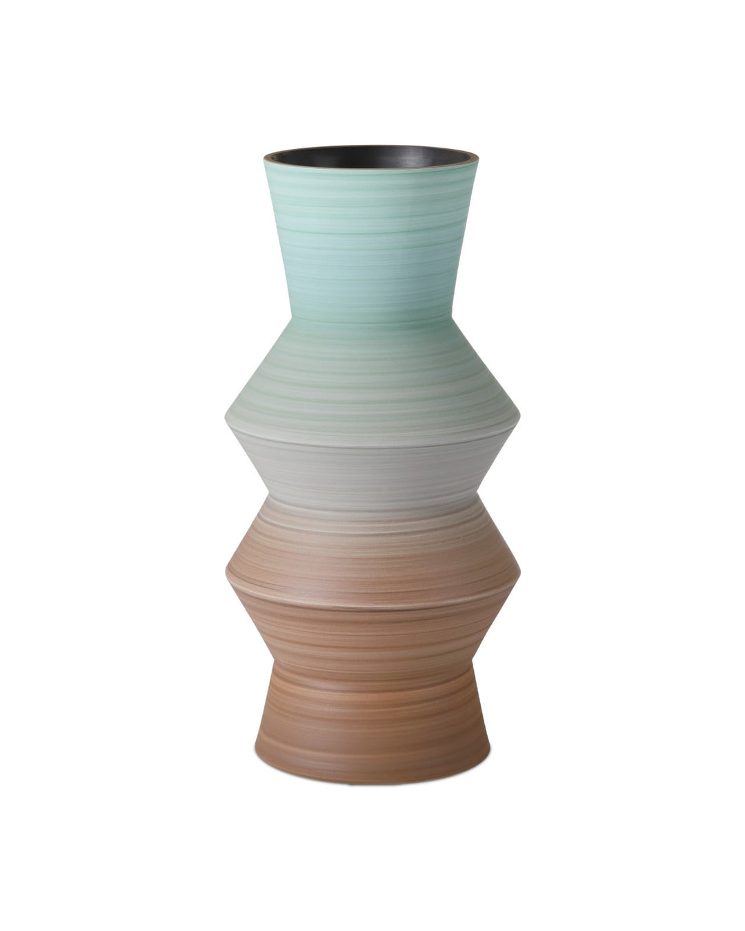Vases Happy 80's Brown & Pale Blue Vase Set of 2