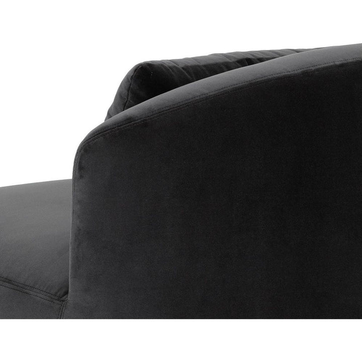 Soraya Swivel Armless Chair - Shadow Grey