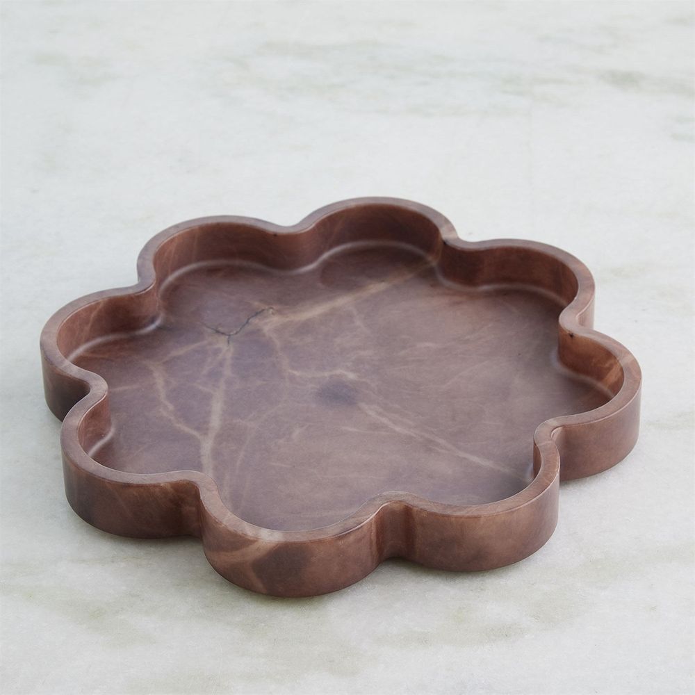 Cumulus Alabaster Tray-Chocolate-Sm