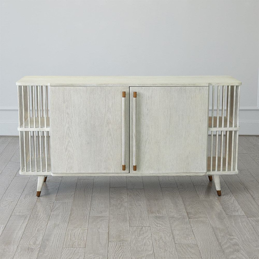 Sideboards & Credenzas Arbor Media Cabinet-White Washed