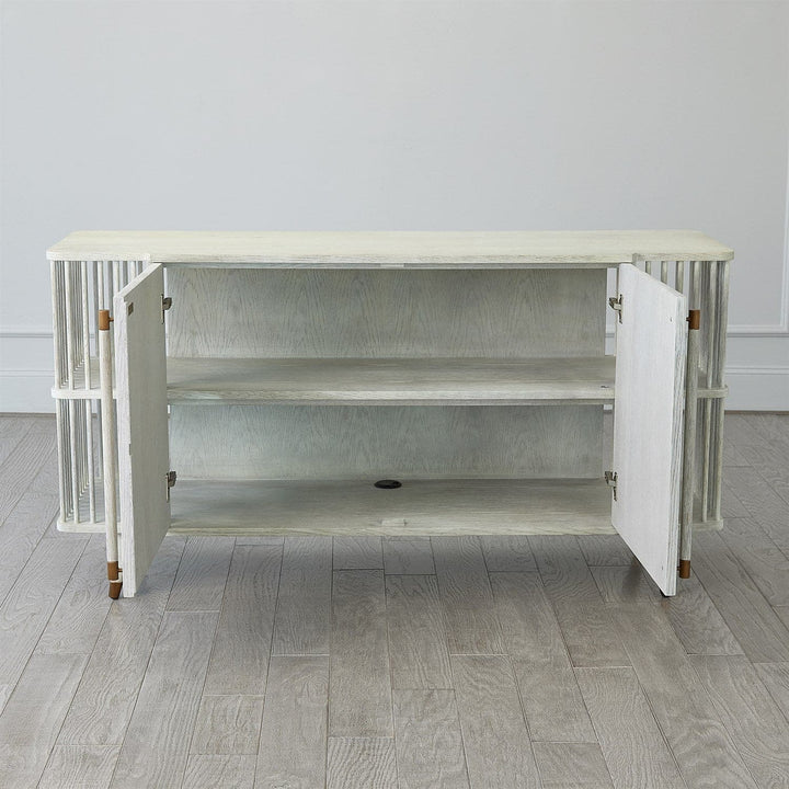 Arbor Media Cabinet-White Washed