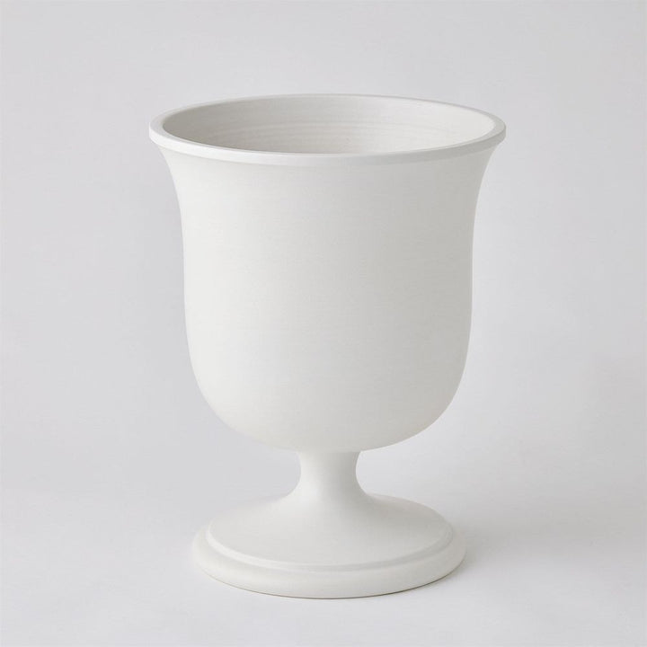 Villa Chalice Compote-Matte White-Lg