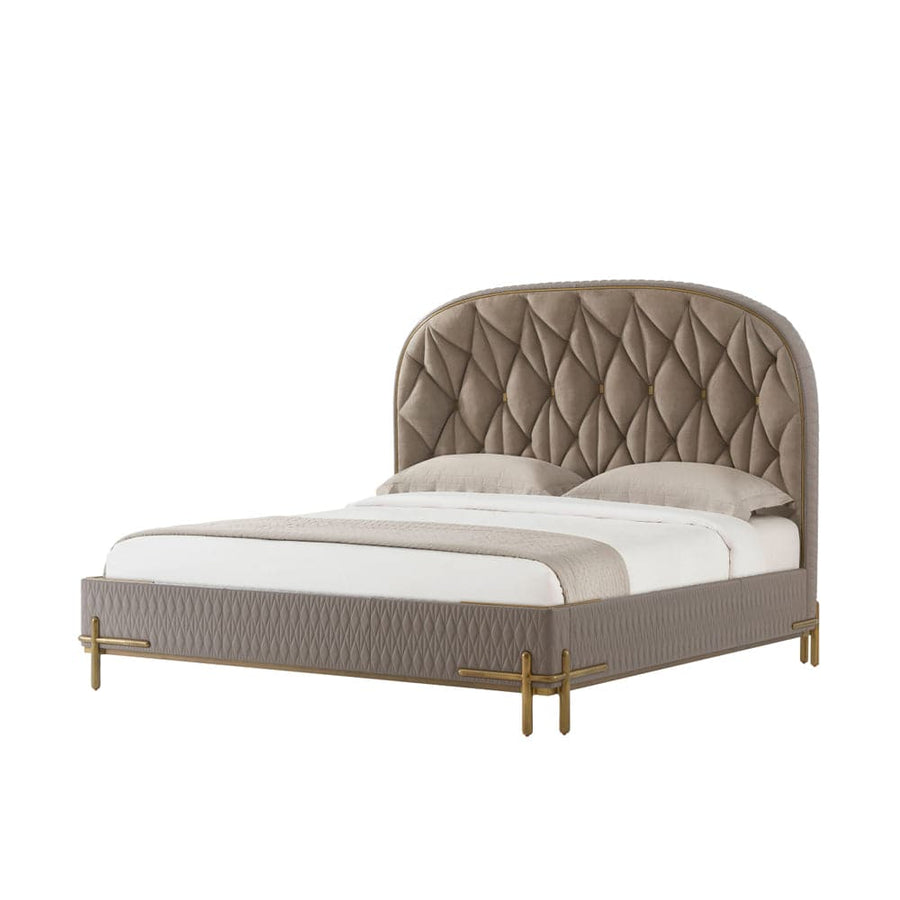 Iconic Upholstered US King Bed-Theodore Alexander-THEO-8312-002.0BNN-Beds-1-France and Son