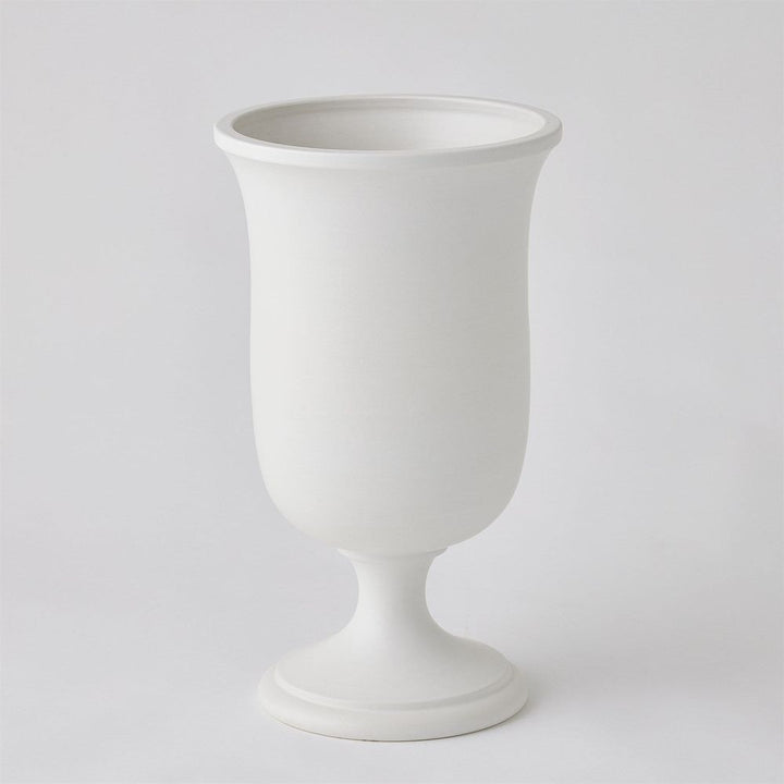 Villa Chalice Compote-Matte White-Lg