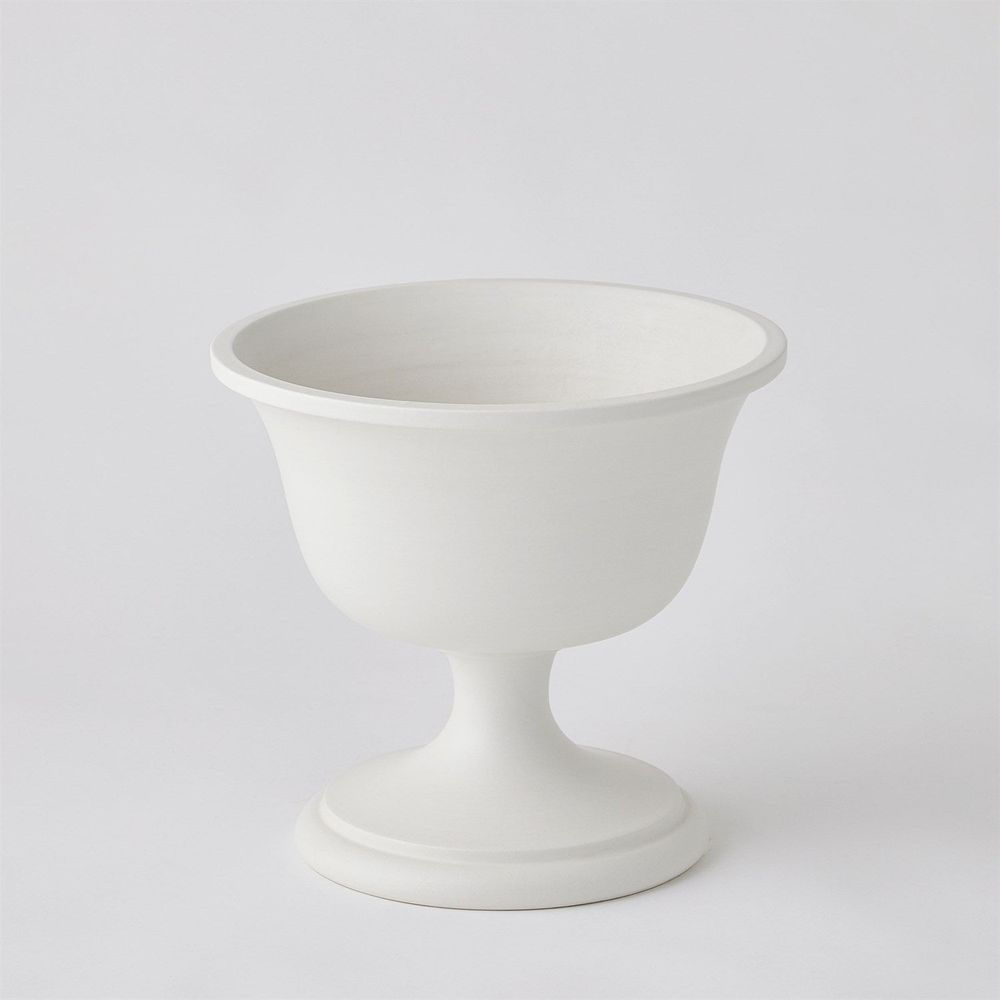 Villa Chalice Compote-Matte White-Lg