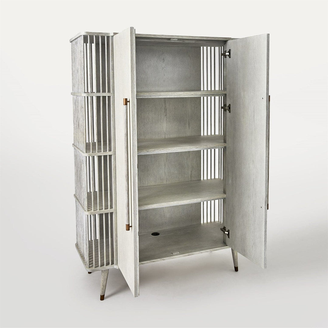 Arbor Tall Cabinet-White Washed