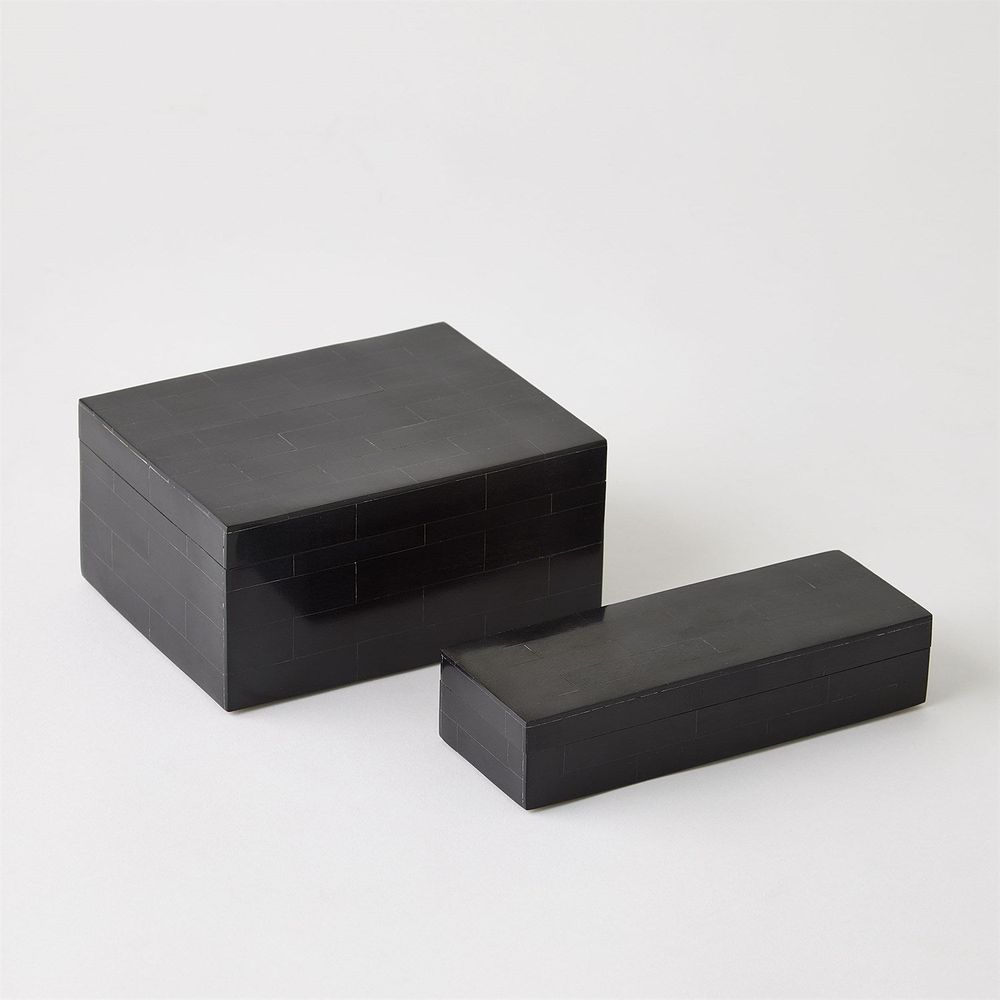 Games Boxed Bone Card Set-Black