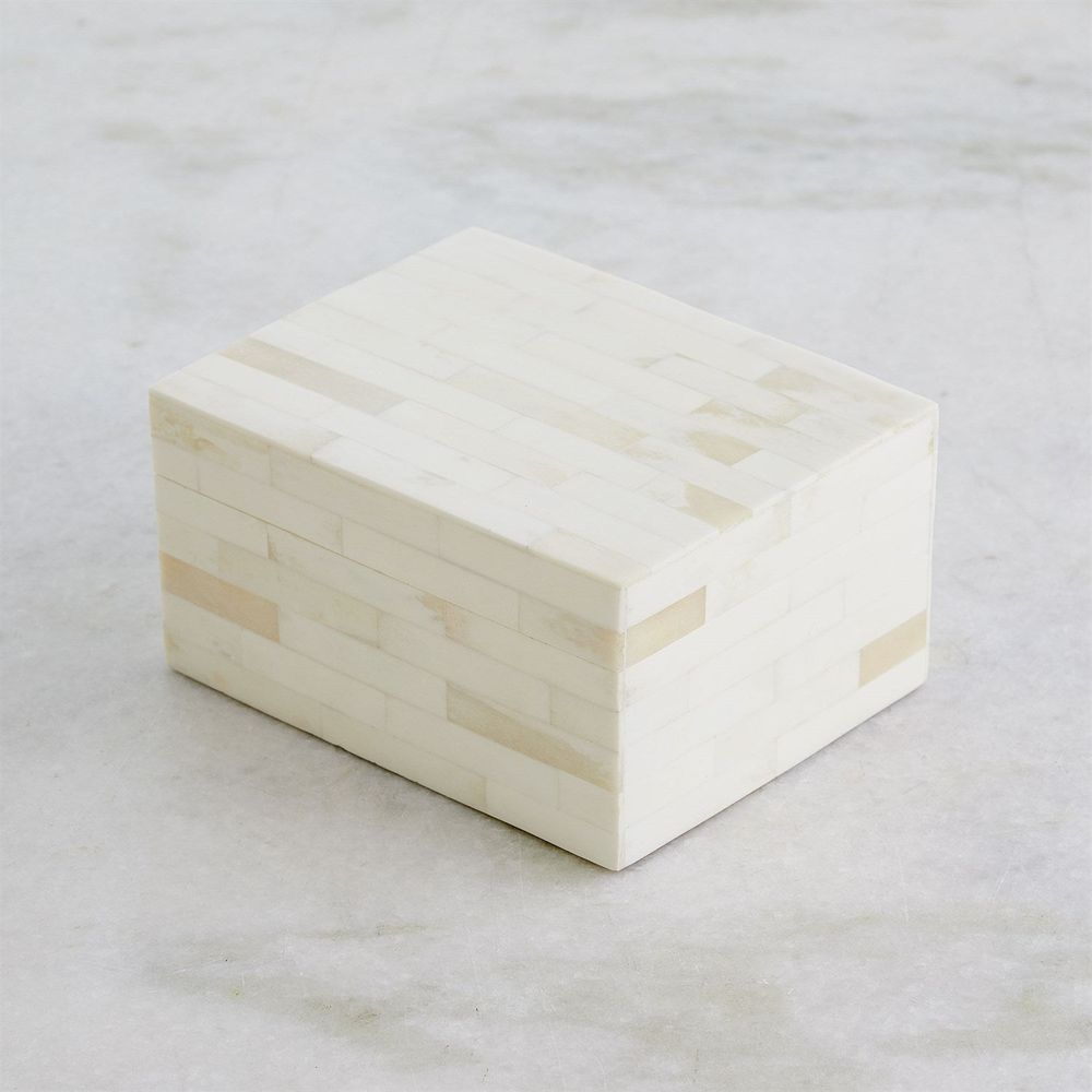 Games Boxed Bone Card Set-Ivory