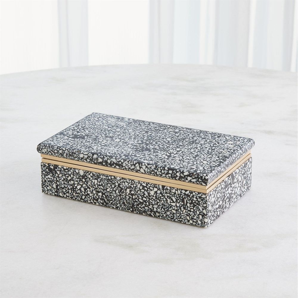 Terrazzo Box-Black/White-Lg