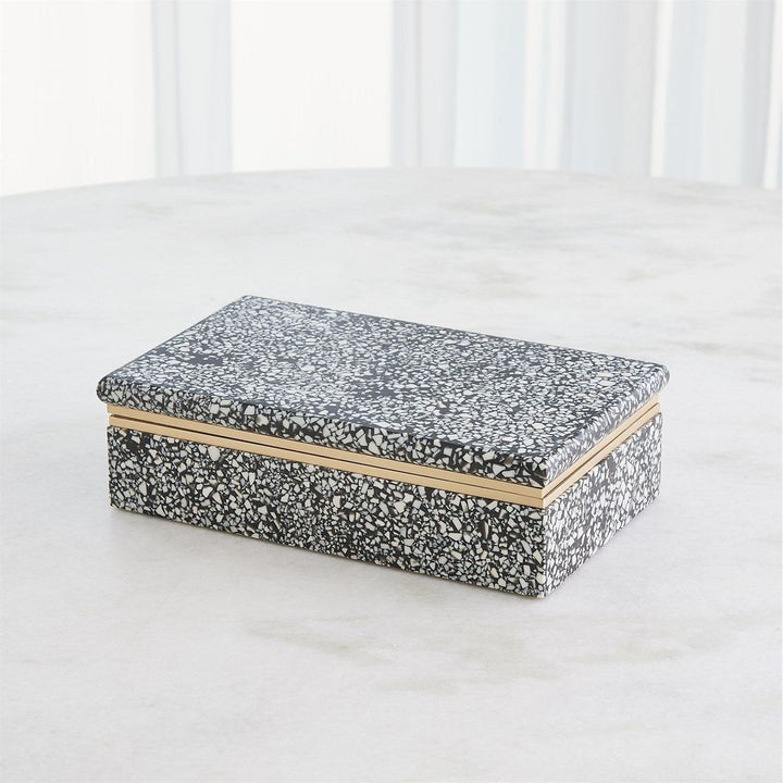 Terrazzo Box-Black/White-Lg