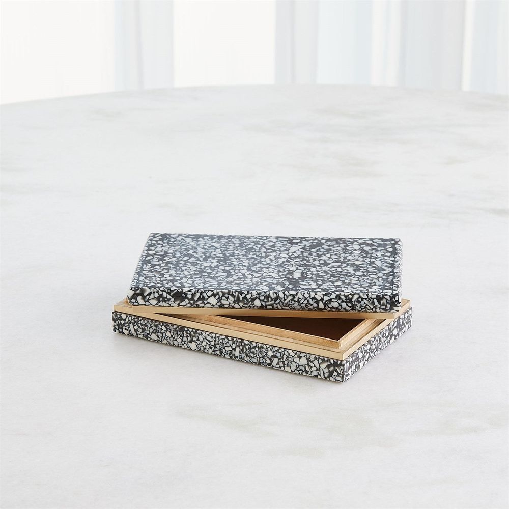 Terrazzo Box-Black/White-Lg