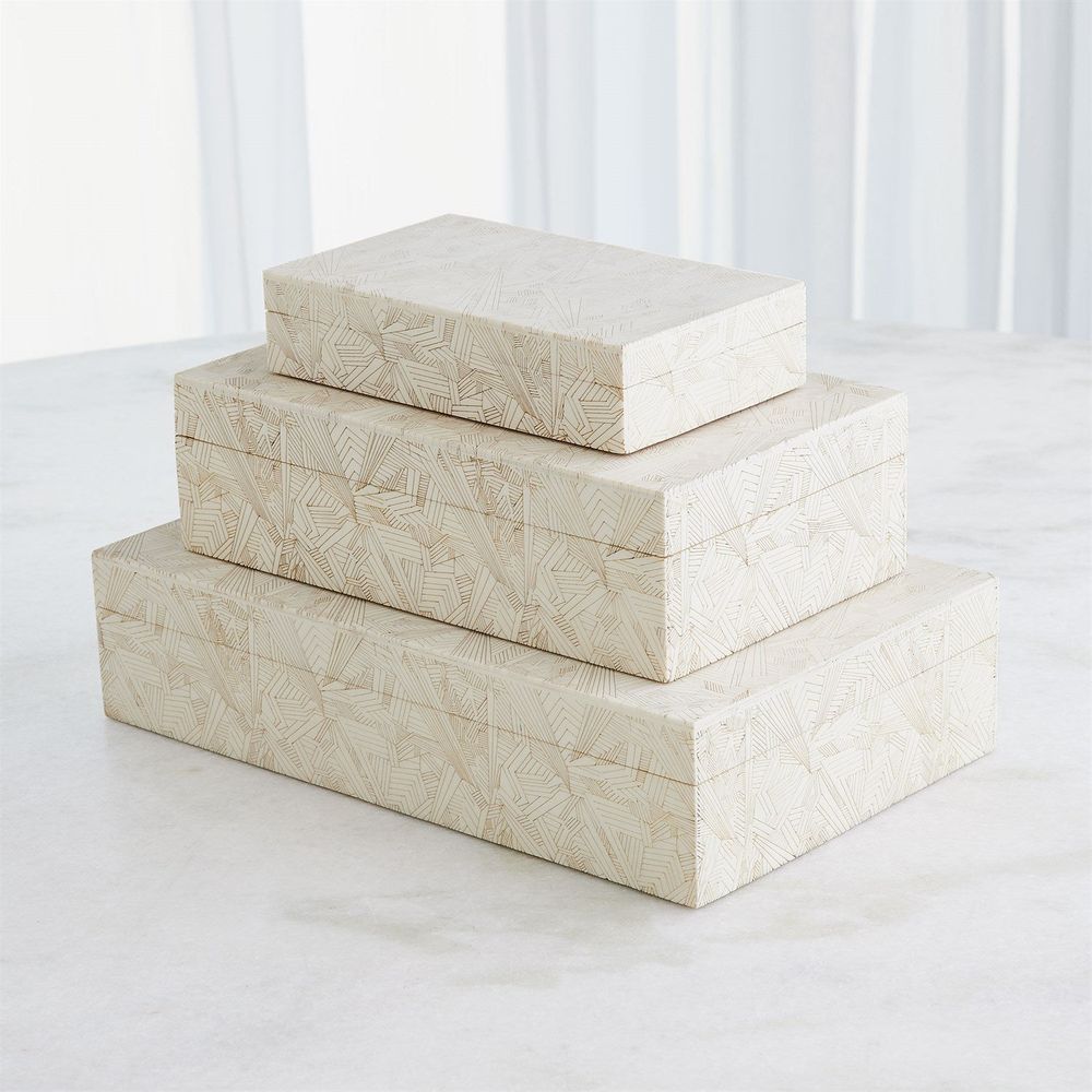 Searchlight Box-Ivory-Lg