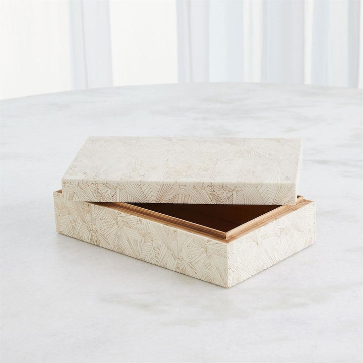 Boxes Searchlight Box-Ivory-Lg