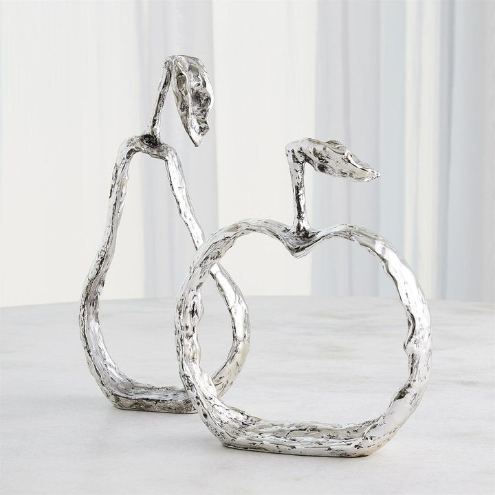 Decorative Objects Pear Silhouette-Nickel