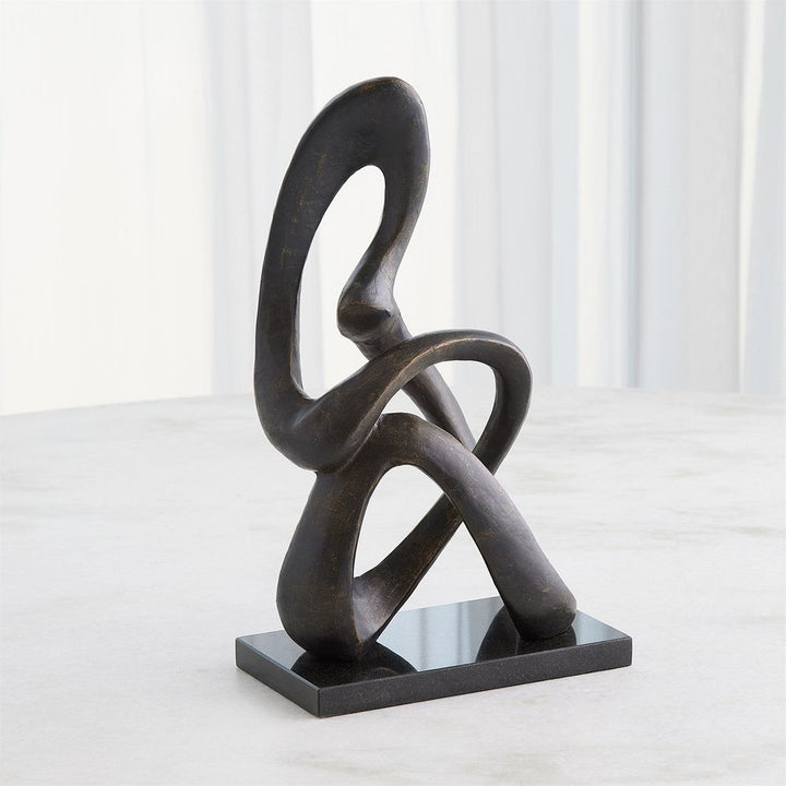 Decorative Objects Sitting Loop Sculpture - Bronze