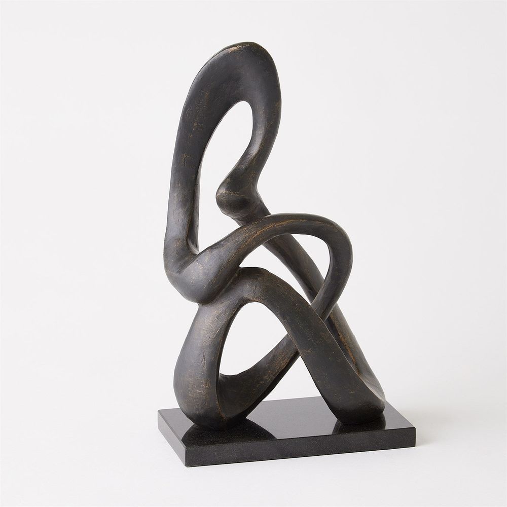 Decorative Objects Sitting Loop Sculpture - Bronze