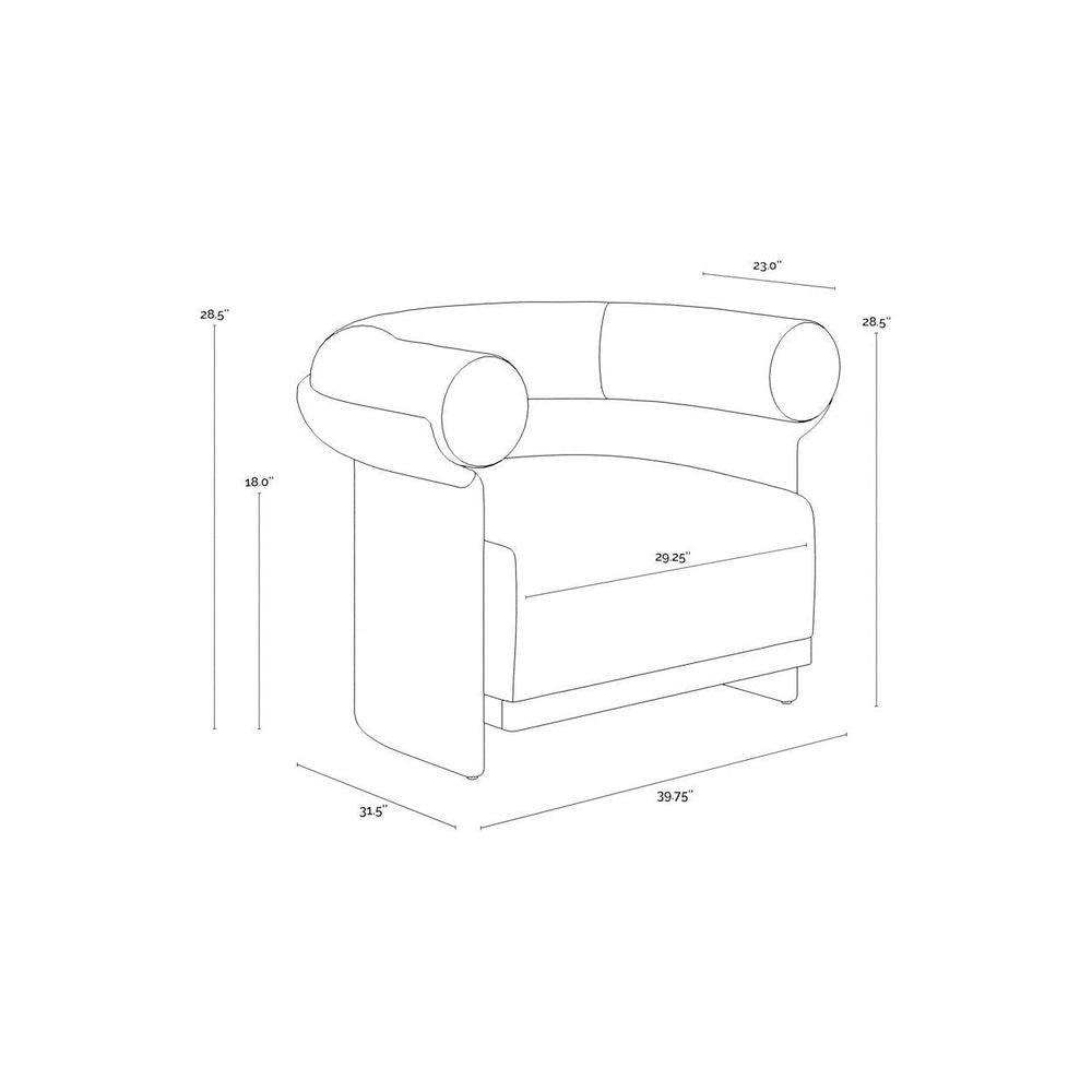 Asos Lounge Chair - Louis Cream