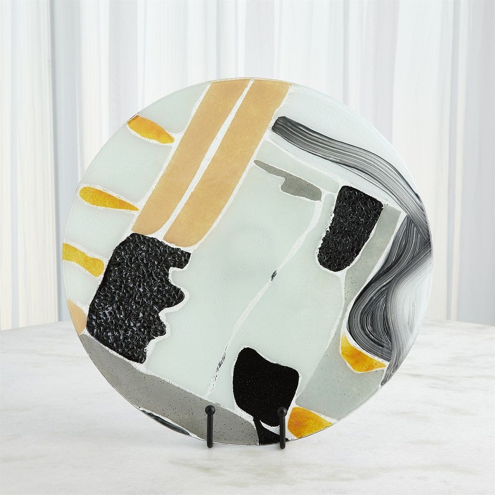 Cashmere Glass Charger-Sm