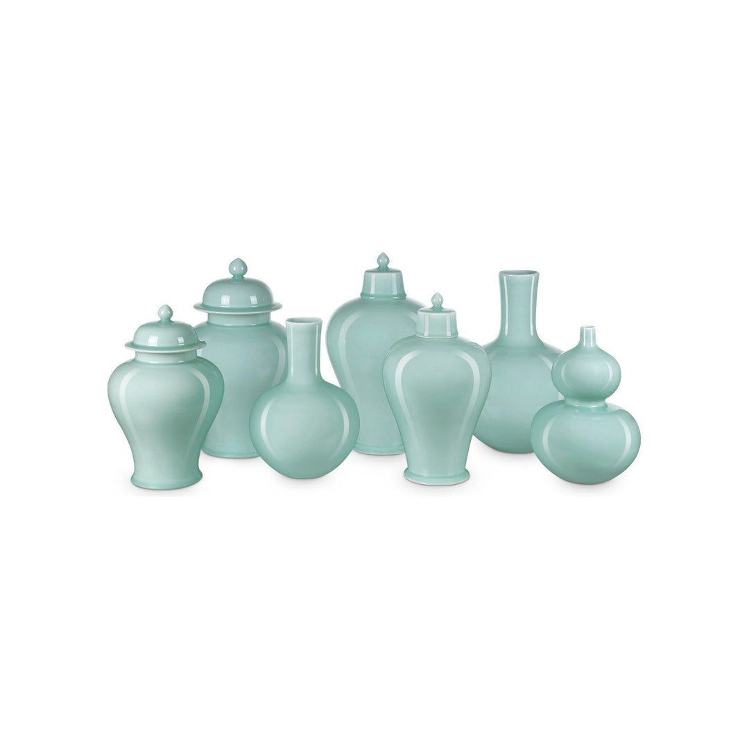 Celadon Double Gourd Green Vase