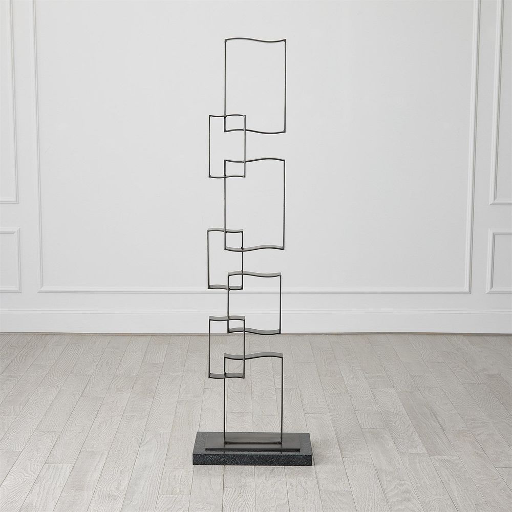 Decorative Objects Bent Square Sculpture