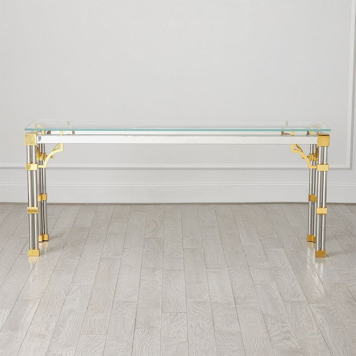 Console Tables Tri-Column Console Table