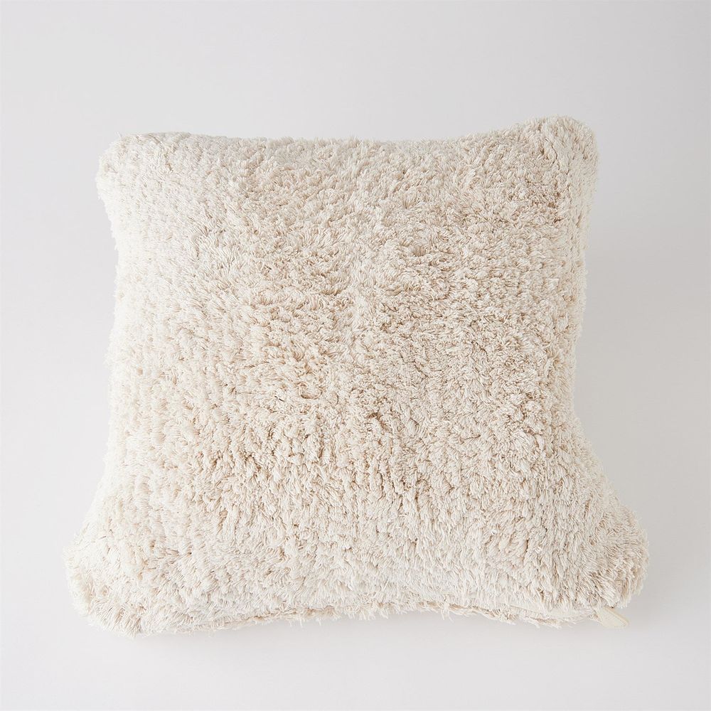 Pillows Cotton Woven Pillow-Ivory