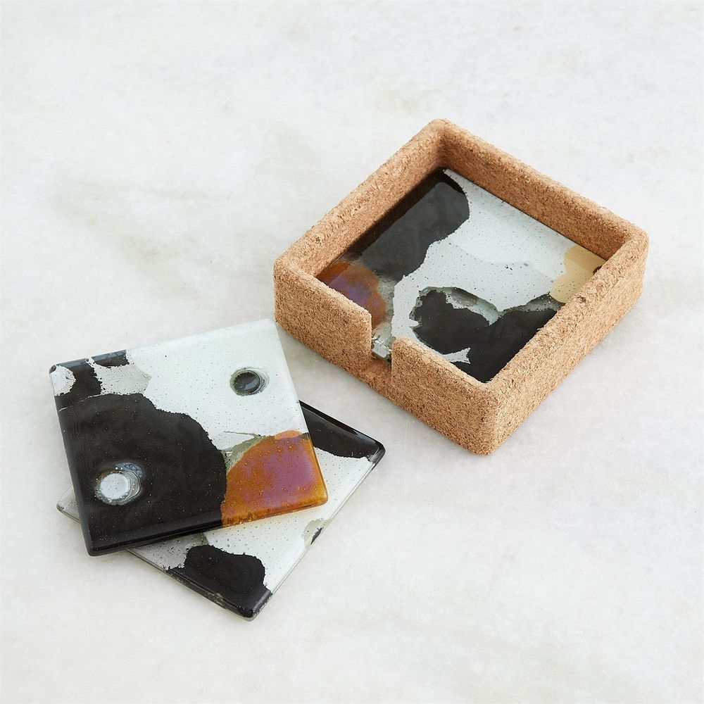 Serveware: Chargers & Server Plates Fused Floral Charger-Neutral-Lg