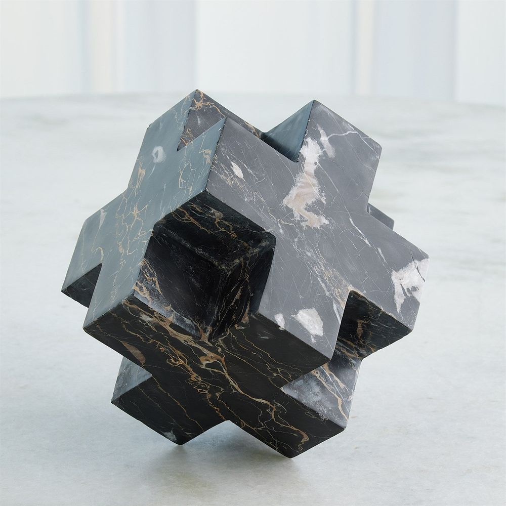 Decorative Objects Plus Sign Object-Golden Portoro