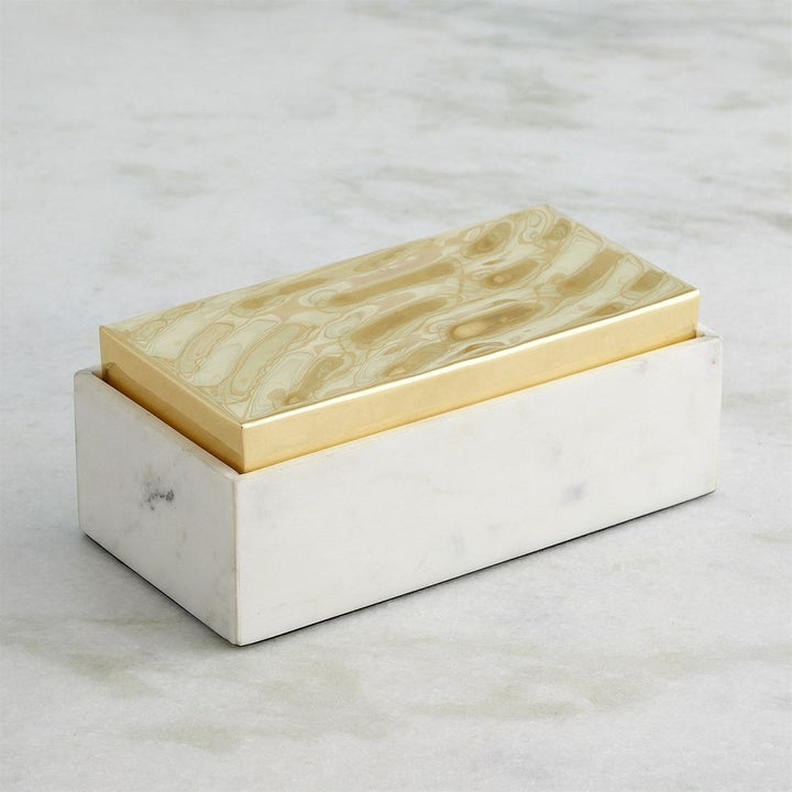 Boxes Shimmer Box-Brass-Lg