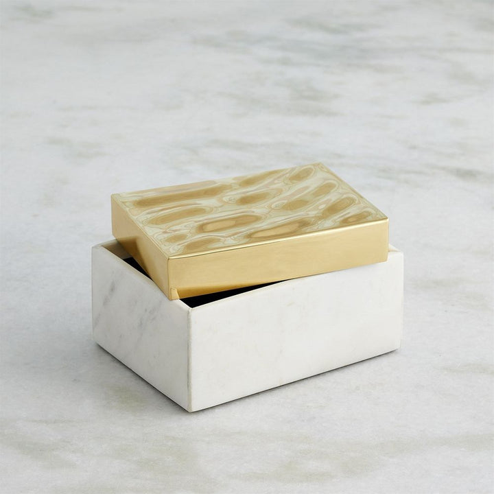 Shimmer Box-Brass-Sm