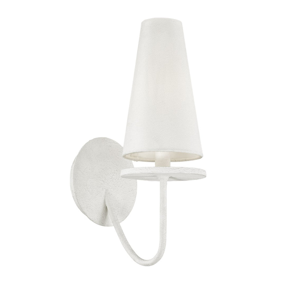 Marcel 1Lt Wall Sconce-Troy Lighting-TROY-B6281-GSW-Wall LightingGesso White-2-France and Son