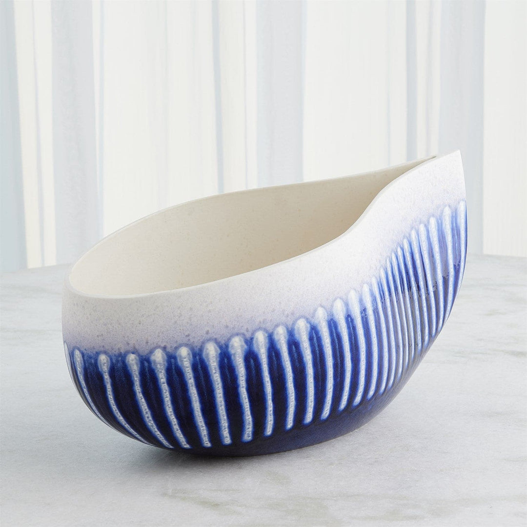 Giant Teardrop Bowl-Cobalt