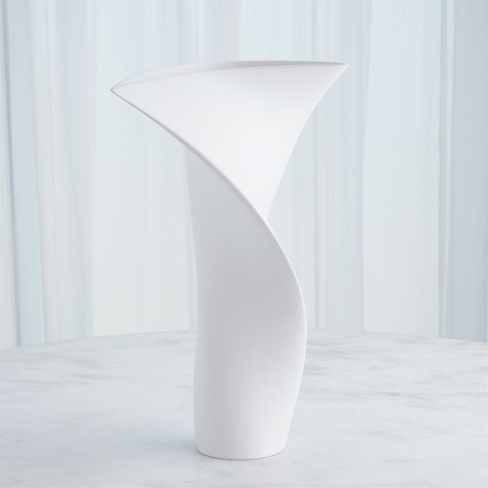 Serenity Vase-Matte White