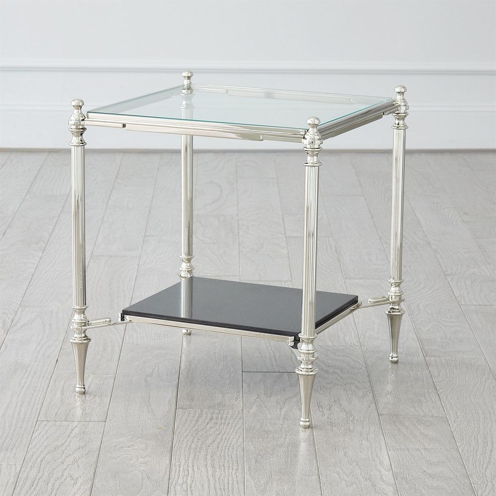 Side Tables Medford Side Table-Nickel