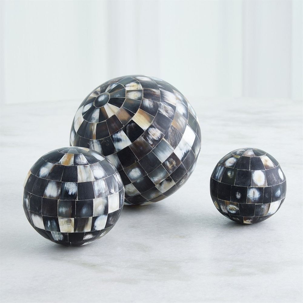 Decor Horn Sphere-Black-Lg