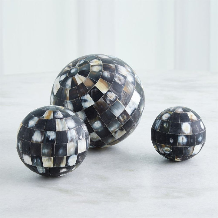 Decor Horn Sphere-Black-Lg