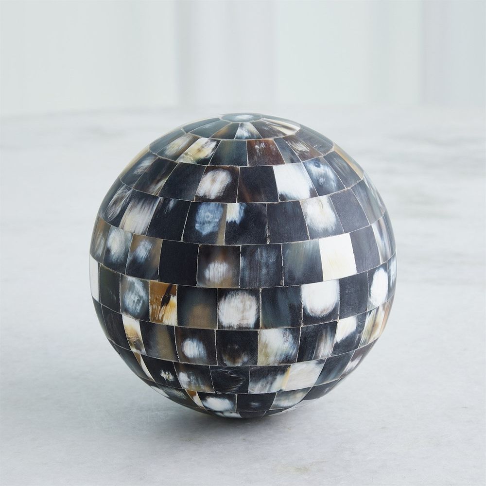 Decor Horn Sphere-Black-Lg
