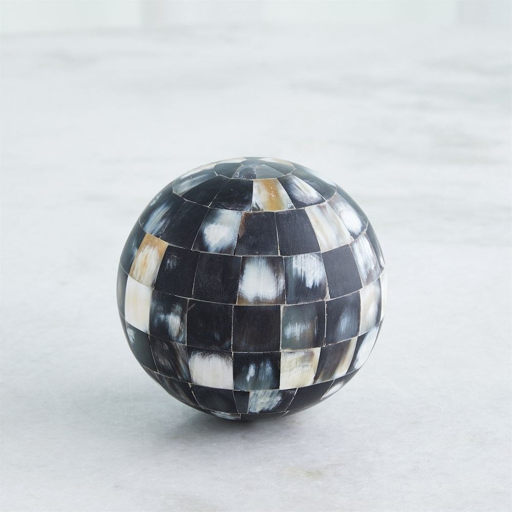 Decor Horn Sphere-Black-Lg